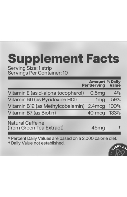 Energy Mint Strips Spearmint 1.0 oz additional information