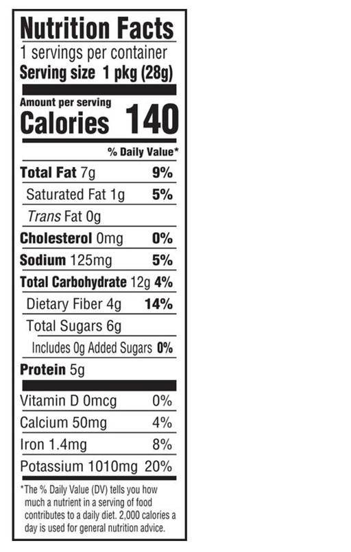 Air Dried Zucchini + Roasted Chickpeas + Pistachios Snack 1 oz