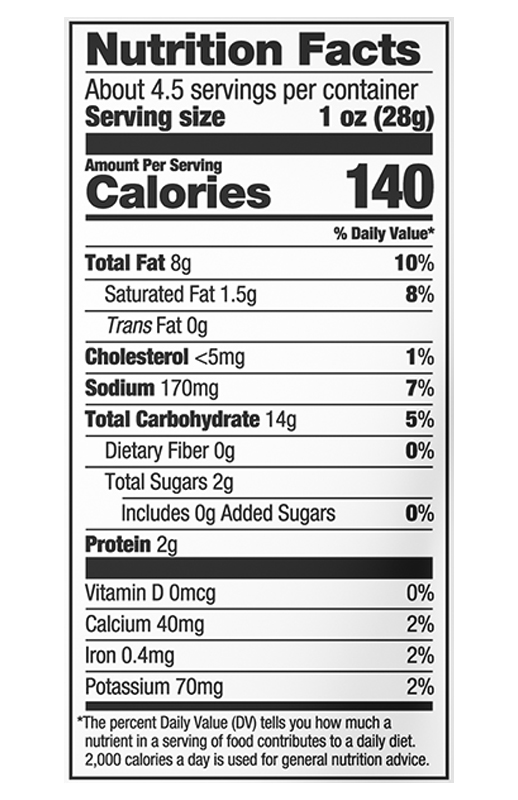 White Cheddar Cheese Balls 4.5oz additional information