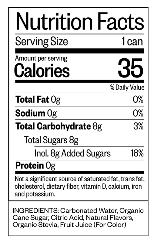 Sour Blueberry Soda 12 fl oz additional information