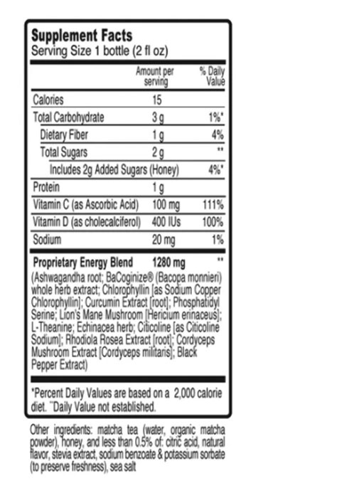 Herbal Supplement Productivity Shot 2 fl oz (Pack of 6) SnackMagic