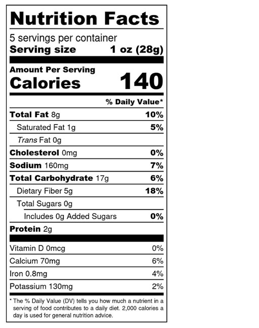 Jalapeño Lime Veggie Chips 5 oz additional information