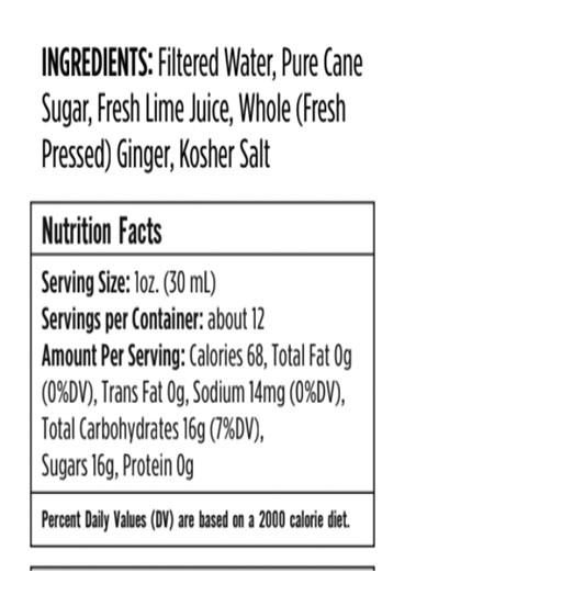 Ginger Lime Simple Syrup 8 fl oz SnackMagic Build your own 100