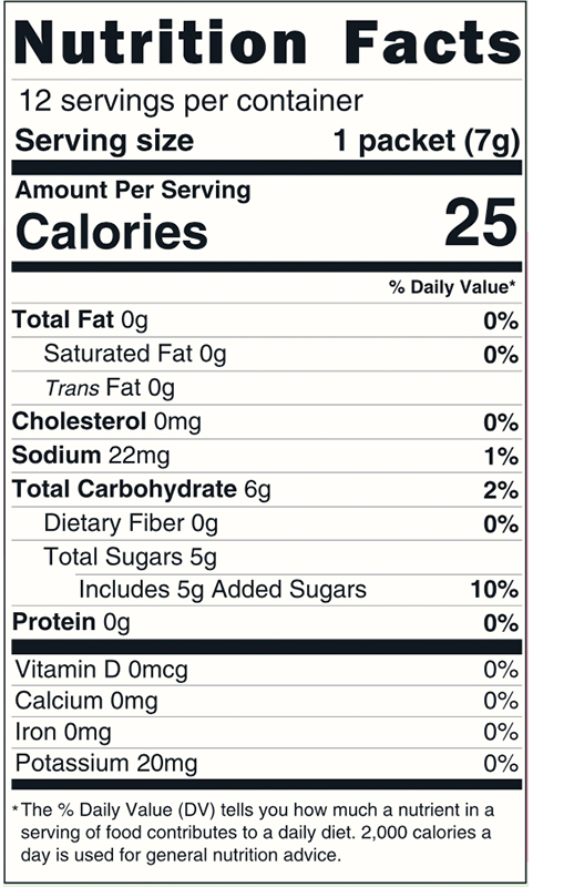 Classic Margarita Single Serving Packet 0.25 oz additional information