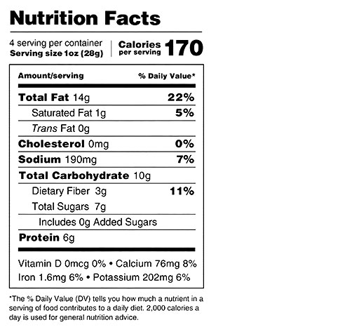 Cinnamon Vanilla Infused Almonds 1 oz additional information