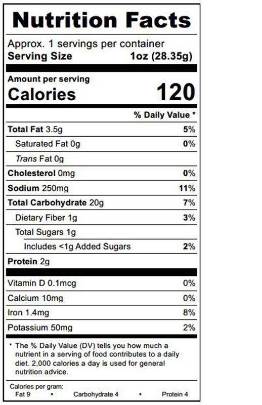 Sour Cream & Chive Medley Pretzels 1 oz additional information