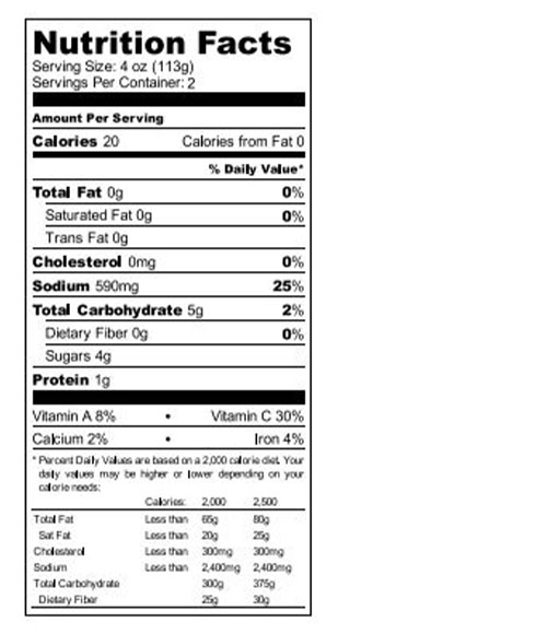 Briney Mary Mix 8 fl oz additional information