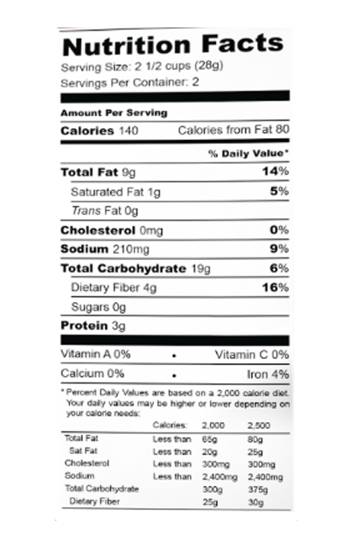 Original Popcorn 2 oz additional information