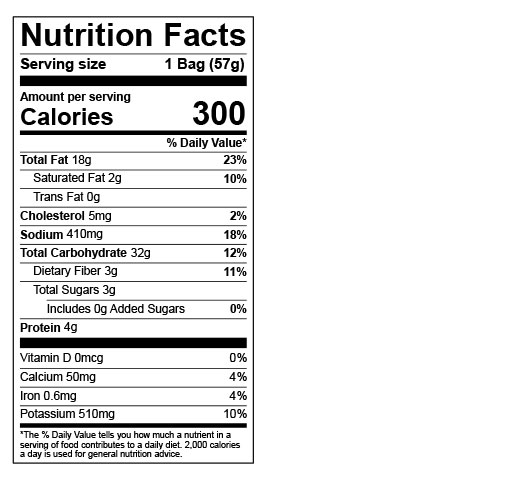 Spicy Pimento Cheese Potato Chips 2 oz additional information
