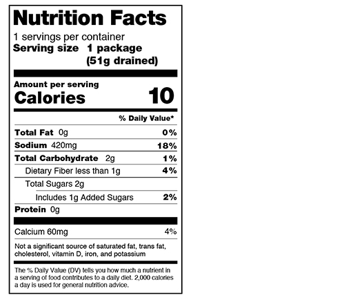 Garlic Dill Snacking Pickle Spears 2.2 oz additional information