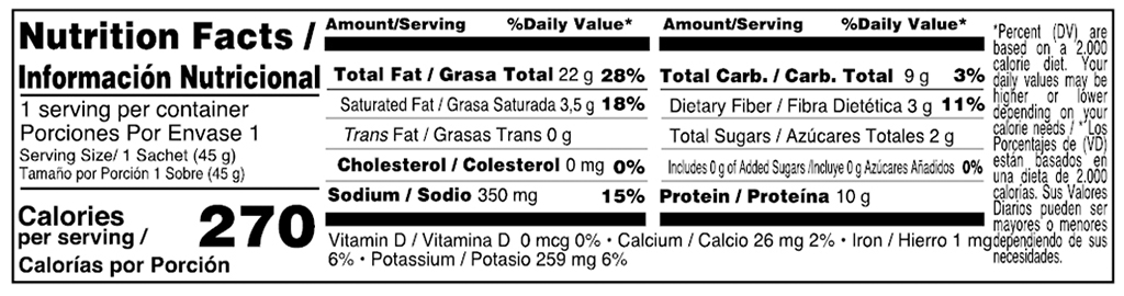 Lime Peanuts 1.58 oz additional information