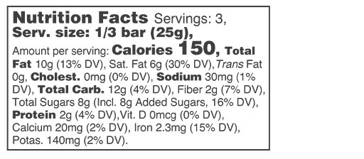 Salted Caramel Dark Chocolate Bar 2.64 oz additional information