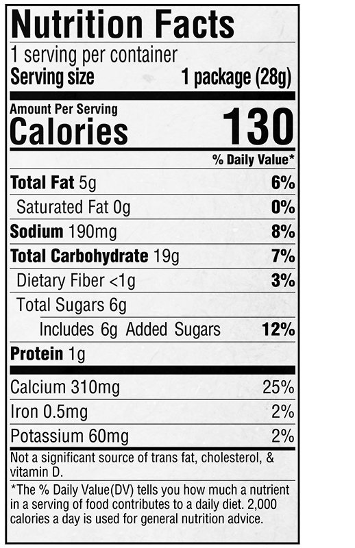 Honey Flavored Graham Crackers 1 oz additional information