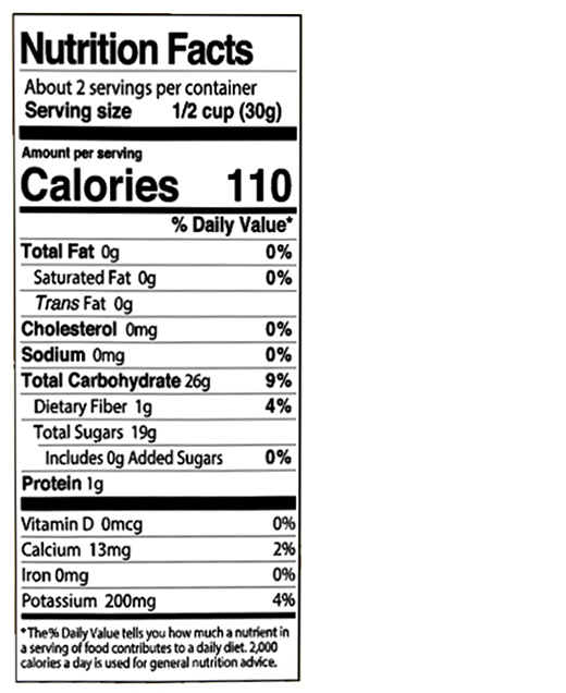 Dried Mango 3 oz additional information