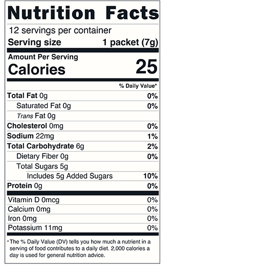 Mango Margarita - Single Serving Packet 0.25 oz additional information