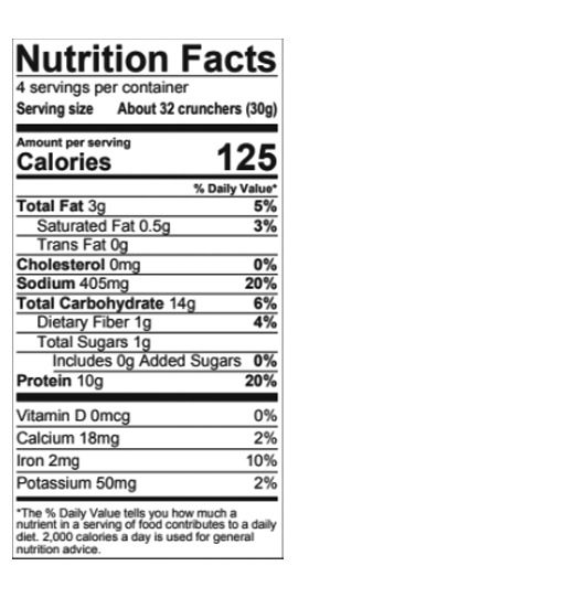 Cheddar Cheese Crunchers 1.2 oz additional information