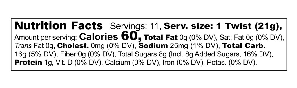 Green Apple Licorice 8 oz additional information