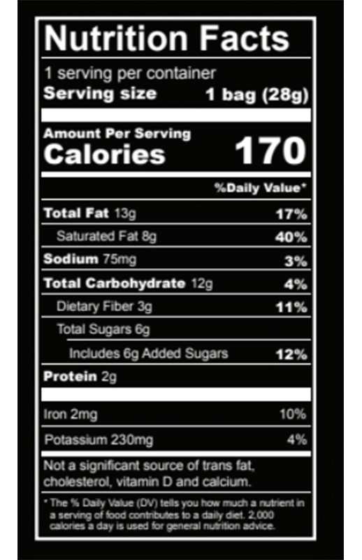 Single Serve Salty Dark Chocolate Bar 1 oz additional information