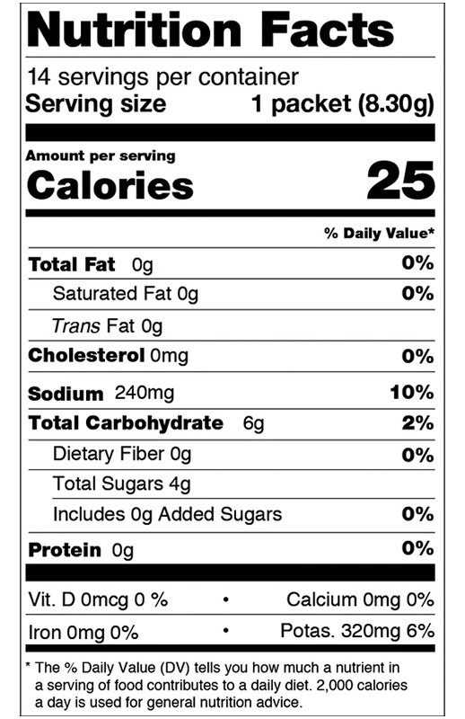 Lime Hydrating Electrolyte Mix 0.29 oz additional information