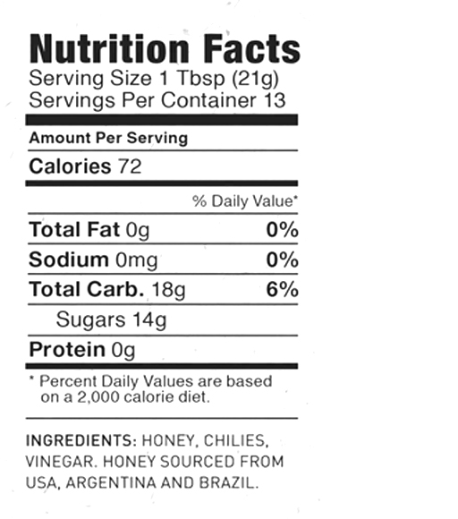 Original Hot Honey Squeeze Bottle 12 oz additional information