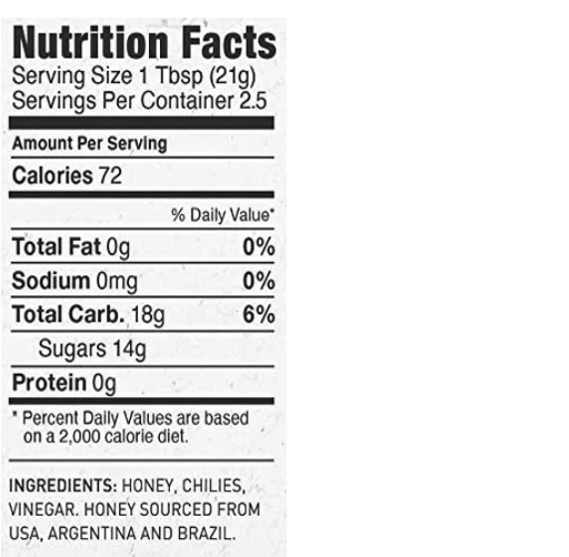 Original Hot Honey Mini Jar 1.55 oz additional information