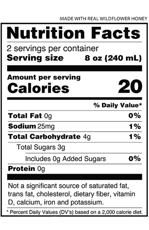 Wild Honey Energy Tea 16 fl oz additional information
