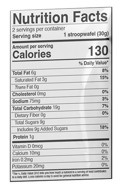 Coffee Caramel Plant-Based Stroopwafel 2-pack 2.1 oz additional information
