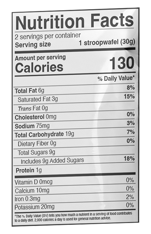 Chai Caramel Plant-Based Stroopwafel 2-pack 2.1 oz additional information