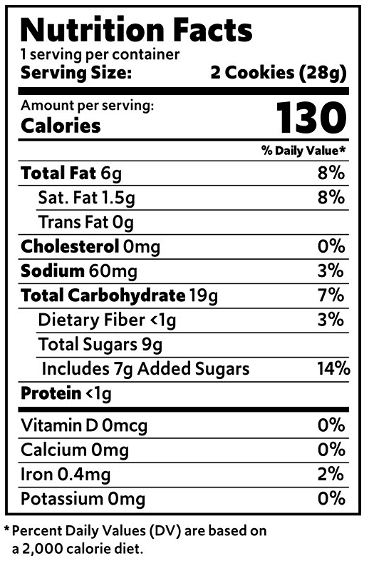 Soft Chocolatey Chip Cookies 1 oz (2 x 5 Pack) additional information