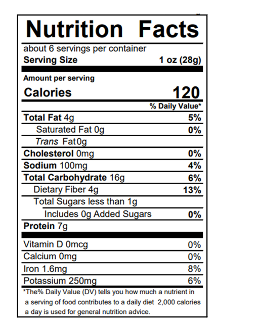 Pink Salt Chickpea Crisps 1 oz additional information