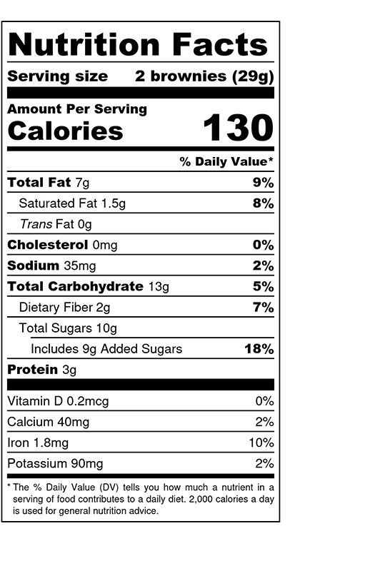 Double Chocolate Brownies additional information