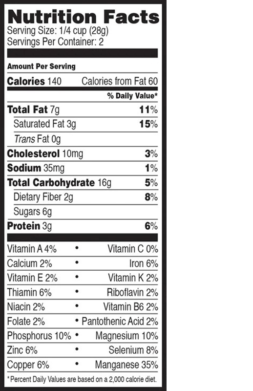 Lemon Bar Granola Snack 2 oz additional information