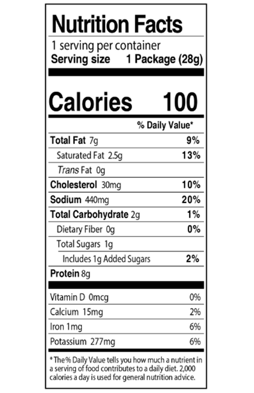 Street Taco Beef Stick 1 oz additional information
