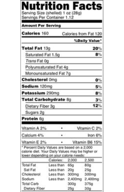 Original Blend In-Shell Pistachios 2.25 oz additional information