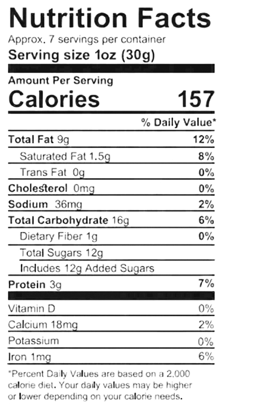 Toasted Sesame Halva 8 oz (12 pack) additional information