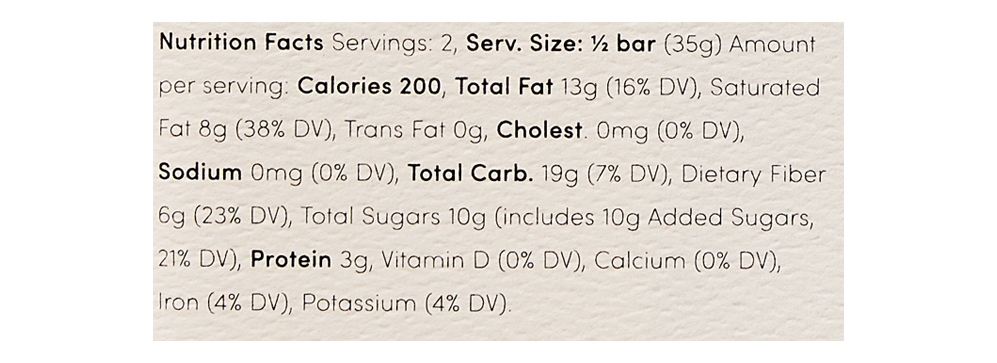 Dark Chocolate 70% Cacao 2.5 oz additional information