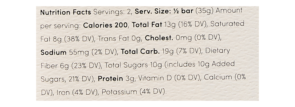 Dark Chocolate with Sea Salt 2.5 oz additional information