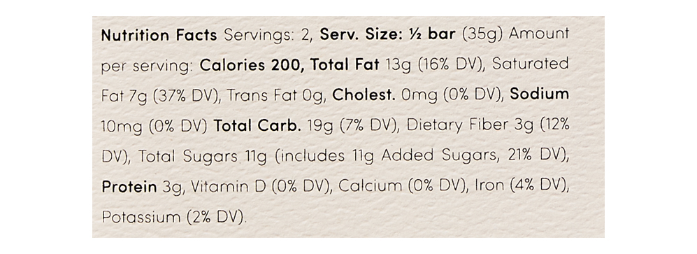 Oat Milk Chocolate with Cocoa Nibs 2.5 oz additional information