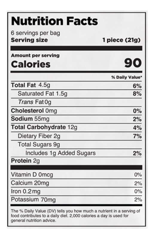 Chocolate Date Bars - Salted Peanut 4.5 oz additional information