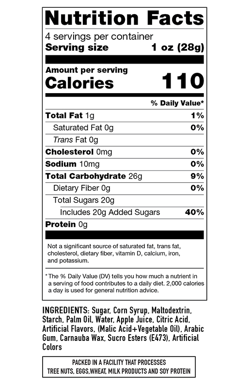 Freeze Dried Sour Spheres 4 oz additional information