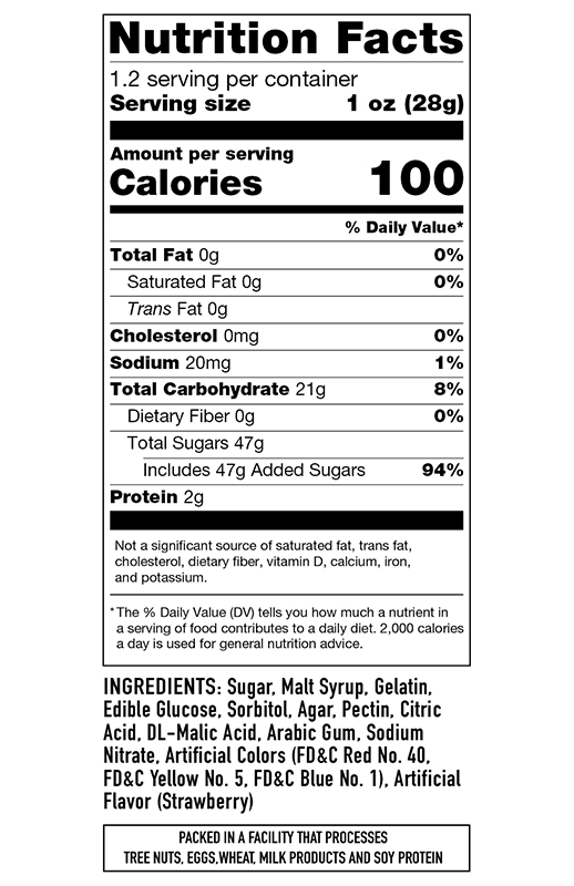 Freeze Dried Sweeter Geeks 1.2 oz additional information