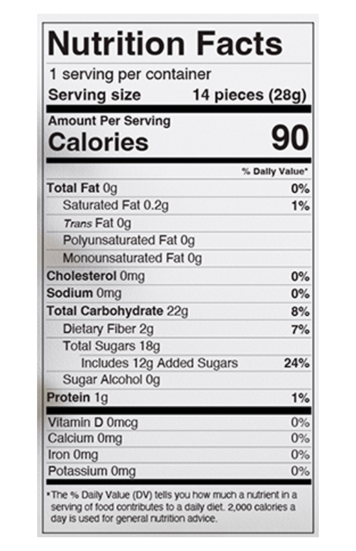 Blueberry Raspberry Chews 1 oz additional information