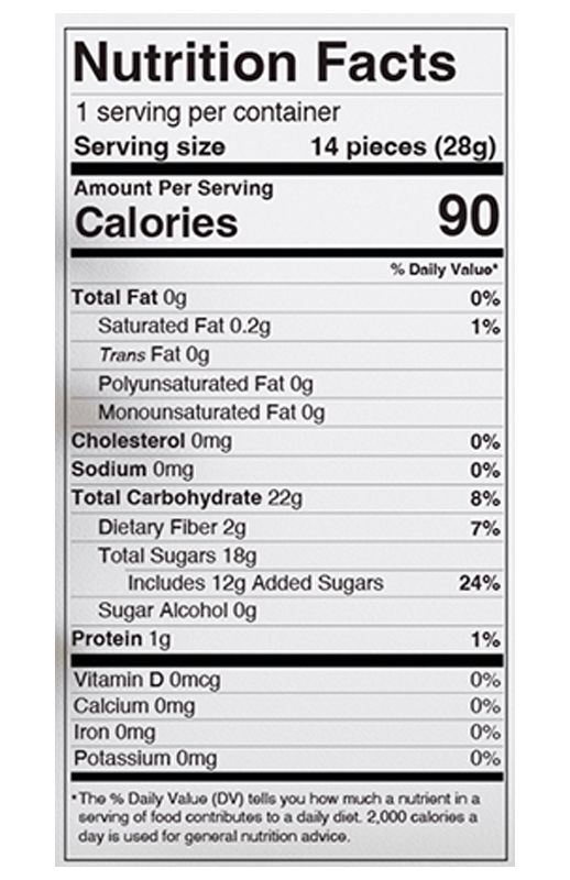 Black Cherry Chews 1 oz additional information