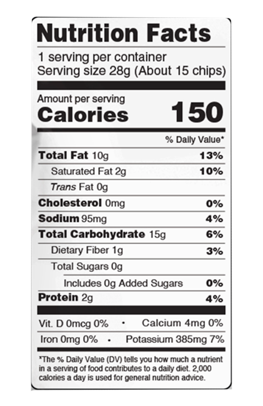 Sconset Sea Salt Potato Chips 2 oz	 additional information