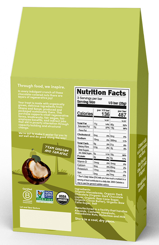 Chocolate Covered Macadamia Nuts 70% Dark Chocolate 3.5 oz additional information