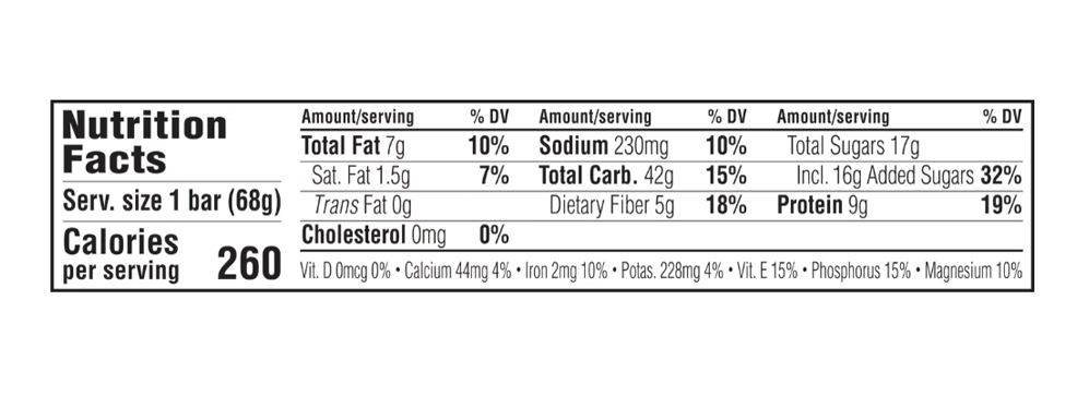 Clif Bar White Chocolate Macadamia Nut Energy Bar 2.4 oz additional information