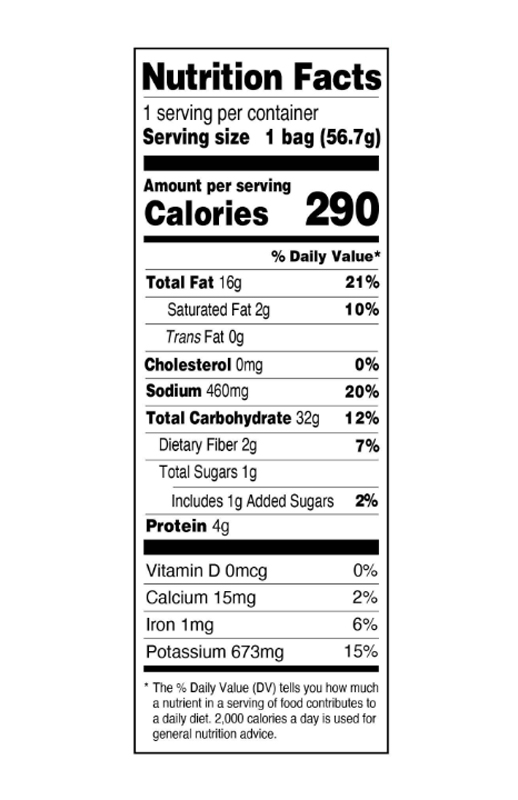 Dirty Potato Chips Cracked Pepper & Sea Salt 2 oz additional information