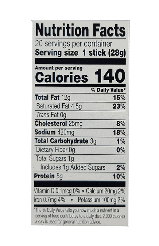 Wild Beef Sticks Original 1 oz additional information