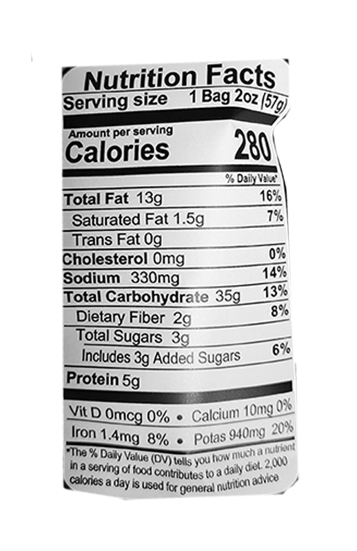 Joe Tea Barbeque Potato Chips 2 oz additional information