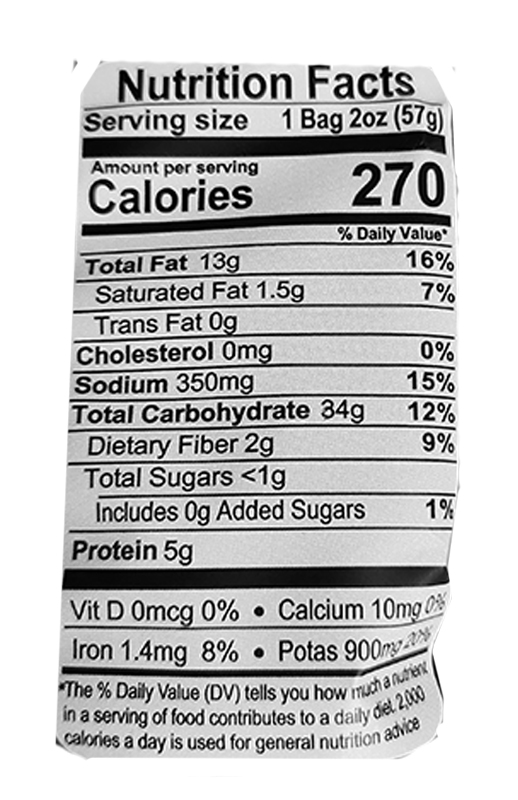 Jalapeno Potato Chips 2 oz additional information